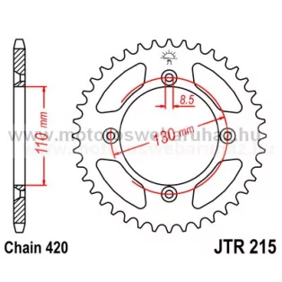 LÁNCKERÉK HÁTSÓ JT (JTR215) 420-as LÁNCHOZ