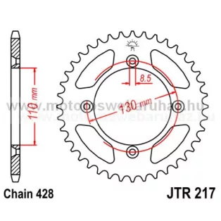 LÁNCKERÉK HÁTSÓ JT (JTR217) 428-as LÁNCHOZ