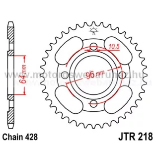 LÁNCKERÉK HÁTSÓ JT (JTR218) 428-as LÁNCHOZ