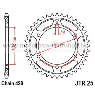 LÁNCKERÉK HÁTSÓ JT (JTR25) 428-as LÁNCHOZ