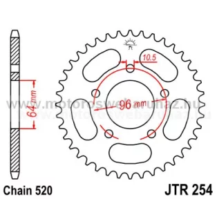 LÁNCKERÉK HÁTSÓ JT (JTR254) 520-as LÁNCHOZ