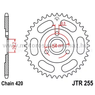 LÁNCKERÉK HÁTSÓ JT (JTR255) 420-as LÁNCHOZ