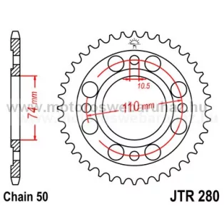 LÁNCKERÉK HÁTSÓ JT (JTR280) 530-as LÁNCHOZ