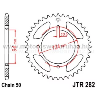 LÁNCKERÉK HÁTSÓ JT (JTR282) 530-as LÁNCHOZ