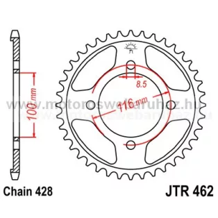 LÁNCKERÉK HÁTSÓ JT (JTR462) 428-as LÁNCHOZ
