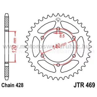 LÁNCKERÉK HÁTSÓ JT (JTR469) 428-as LÁNCHOZ