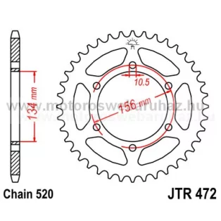 LÁNCKERÉK HÁTSÓ JT (JTR472) 520-as LÁNCHOZ
