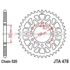 LÁNCKERÉK HÁTSÓ ALU JT (JTA478) 520-as LÁNCHOZ FEKETE