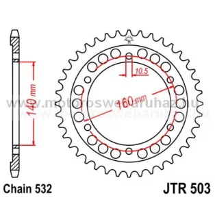 LÁNCKERÉK HÁTSÓ JT (JTR503) 532-es LÁNCHOZ