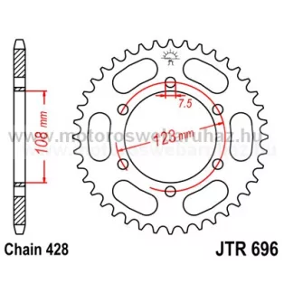 LÁNCKERÉK HÁTSÓ JT (JTR696) 428-as LÁNCHOZ