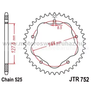 LÁNCKERÉK HÁTSÓ JT (JTR752) 525-ös LÁNCHOZ