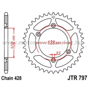 LÁNCKERÉK HÁTSÓ JT (JTR797) 428-as LÁNCHOZ
