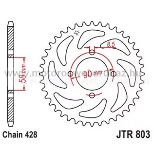 LÁNCKERÉK HÁTSÓ JT (JTR803) 428-as LÁNCHOZ 
