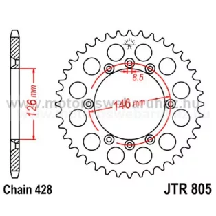 LÁNCKERÉK HÁTSÓ JT (JTR805) 428-as LÁNCHOZ