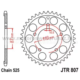 LÁNCKERÉK HÁTSÓ JT (JTR807) 525-ös LÁNCHOZ