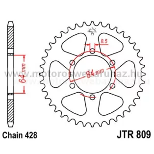 LÁNCKERÉK HÁTSÓ JT (JTR809) 428-as LÁNCHOZ