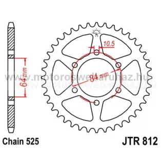 LÁNCKERÉK HÁTSÓ JT (JTR812) 525-ös LÁNCHOZ