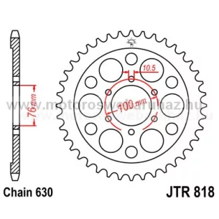 LÁNCKERÉK HÁTSÓ JT (JTR818) 630-as LÁNCHOZ