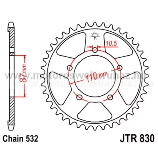 LÁNCKERÉK HÁTSÓ JT (JTR830) 532-as LÁNCHOZ