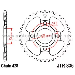 LÁNCKERÉK HÁTSÓ JT (JTR835) 428-as LÁNCHOZ