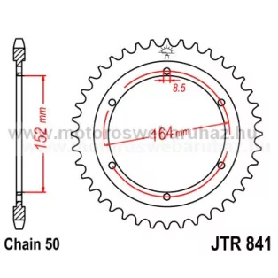 LÁNCKERÉK HÁTSÓ JT (JTR841) 530-as LÁNCHOZ