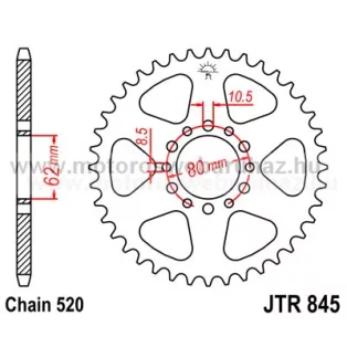 LÁNCKERÉK HÁTSÓ JT (JTR845) 520-as LÁNCHOZ