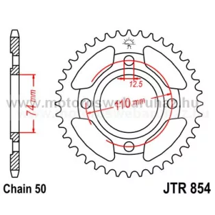 LÁNCKERÉK HÁTSÓ JT (JTR854) 530-as LÁNCHOZ