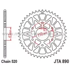 LÁNCKERÉK HÁTSÓ ALU JT (JTA890) 520-as LÁNCHOZ FEKETE/NARANCS