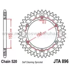 LÁNCKERÉK HÁTSÓ ALU JT (JTA896) 520-as LÁNCHOZ FEKETE