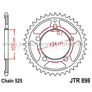 LÁNCKERÉK HÁTSÓ JT (JTR898) 525-ös LÁNCHOZ