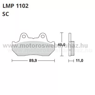 Fékbetét AP RACING (LMP1102SC)