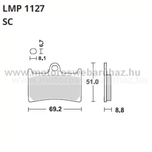 Fékbetét AP RACING (LMP1127SC)