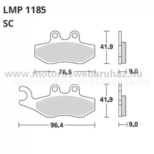 Fékbetét AP RACING (LMP1185SC)