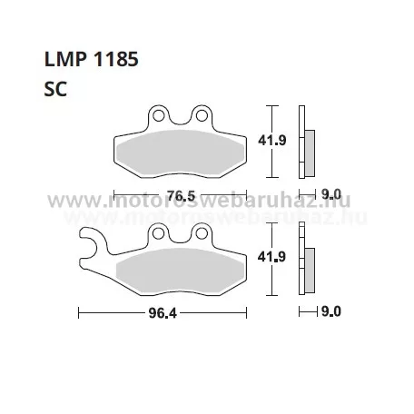 Fékbetét AP RACING (LMP1185SC)