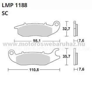 Fékbetét AP RACING (LMP1188SC)
