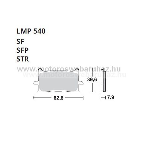 Fékbetét AP RACING (LMP540 SFP) 