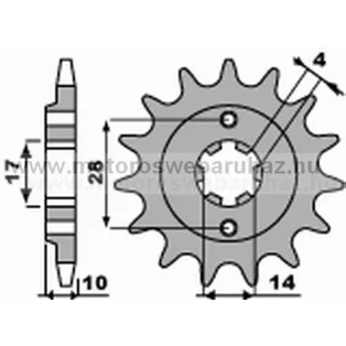 LÁNCKERÉK ELSŐ DERBI SENDA 96-99 (PBR2065)