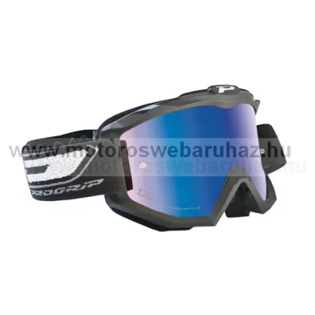 Szemüveg Cross PROGRIP 3204 Matt fekete szemüveg karcálló, páramentes UV szűrős tükrös lencsével 6 féle színben