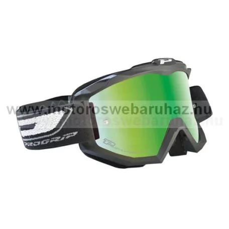 Szemüveg Cross PROGRIP 3204 Matt fekete szemüveg karcálló, páramentes UV szűrős tükrös lencsével 6 féle színben