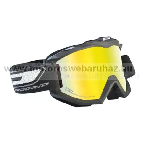 Szemüveg Cross PROGRIP 3204 Matt fekete szemüveg karcálló, páramentes UV szűrős tükrös lencsével 6 féle színben