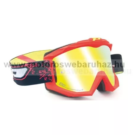 Szemüveg Cross PROGRIP 3204 FLUO szemüveg karcálló, páramentes UV szűrős tükrös lencsével 4 féle színben