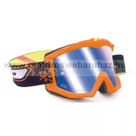 Szemüveg Cross PROGRIP 3204 FLUO szemüveg karcálló, páramentes UV szűrős tükrös lencsével 4 féle színben