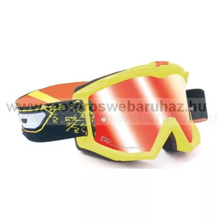 Szemüveg Cross PROGRIP 3204 FLUO szemüveg karcálló, páramentes UV szűrős tükrös lencsével 4 féle színben