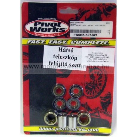 TELESZKÓPJAVÍTÓ SZETT PIVOT WORKS (PWSHK-K07-521) HÁTSÓ TELESZKÓP ALSÓ ÉS FELSŐ RÉSZ