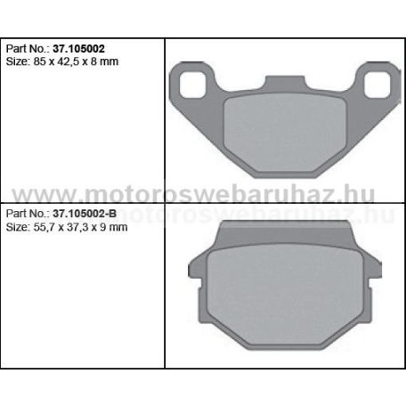 Fékbetét PROX (37.105002) Szinteres Cross, enduro