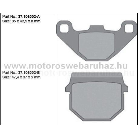 Fékbetét PROX (37.106002) Szinteres Cross, enduro