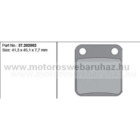 Fékbetét PROX (37.202002) Szinteres Cross, enduro