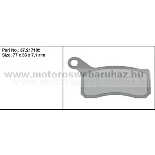 Fékbetét PROX (37.217102) Szinteres Cross, enduro