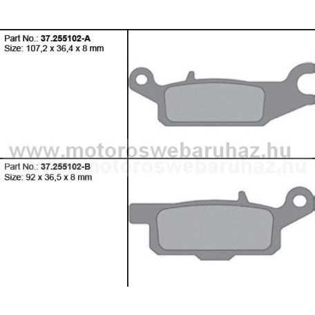 Fékbetét PROX (37.255102) Szinteres Cross, enduro