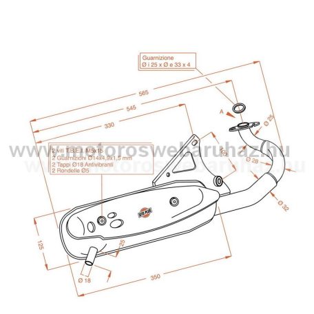 Kipufogó SITO PLUS APRILIA SCARABEO (94-97) (0573)